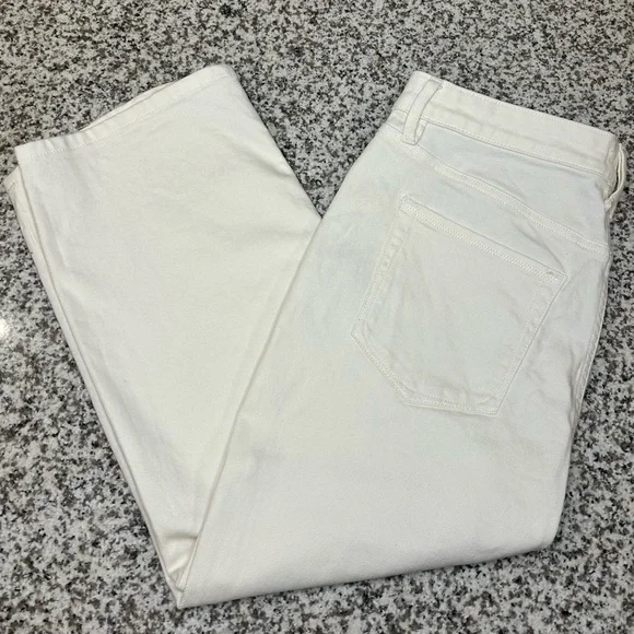 Good American Slit-Front Denim Midi Skirt - Cloud White, Size 10|30” - Picture 2 of 6